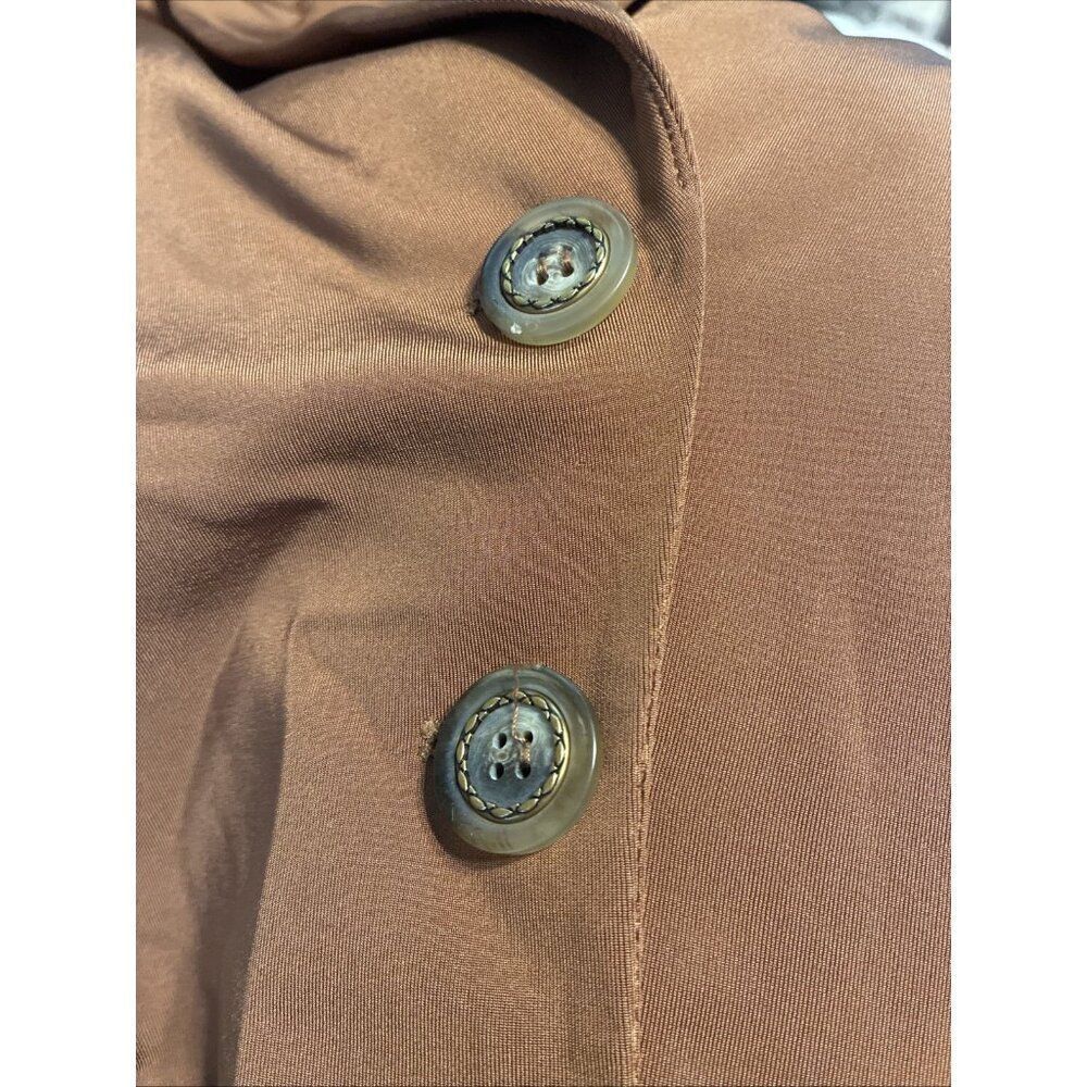 Pinko Authentic Solid Copper Brown Long Sleeve Bl… - image 6